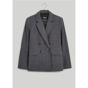Madewell $198 The Rosedale Blazer in Plaid Size 10 NM549
